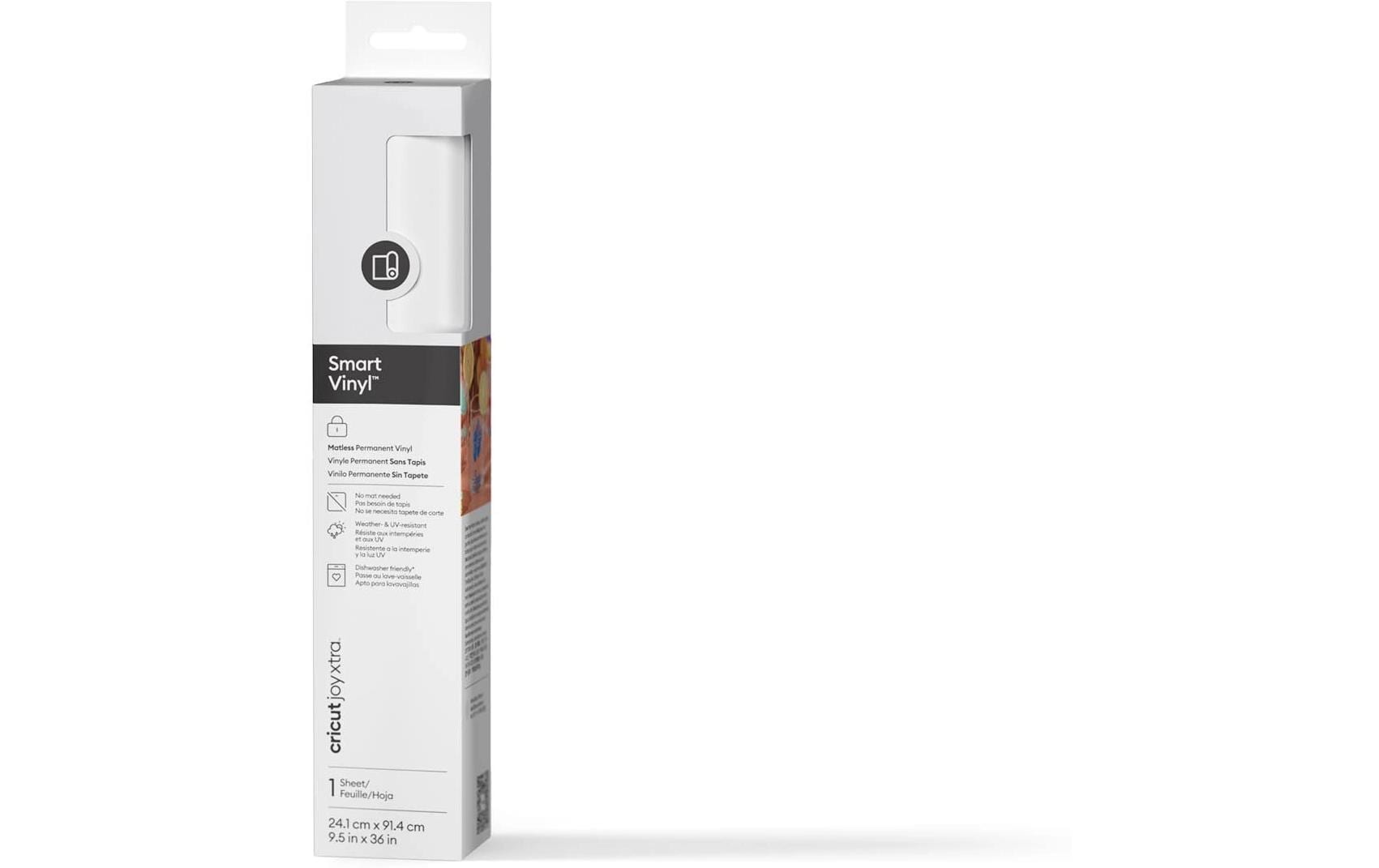 Cricut Vinylfolie Joy Xtra Smart perm 21 x 91.5 cm, Weiss