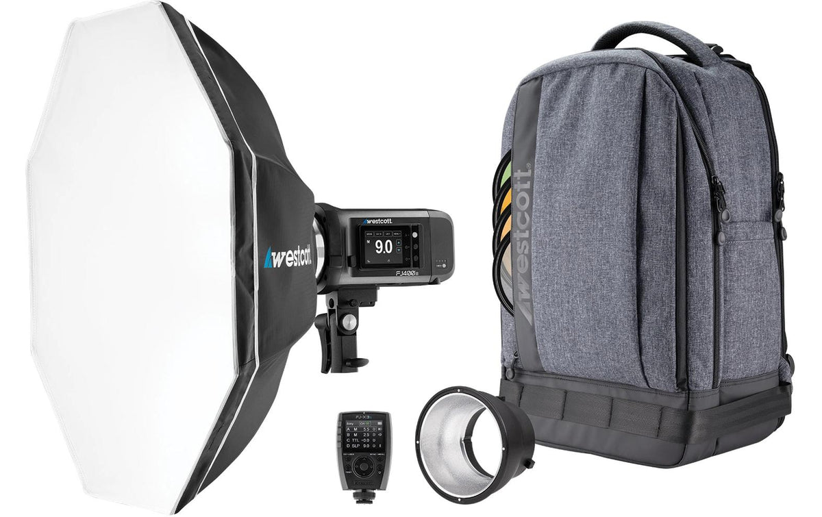 Westcott FJ400 II 1-Light Backpack Kit with FJ-X3 S Wireless Trigger for Sony