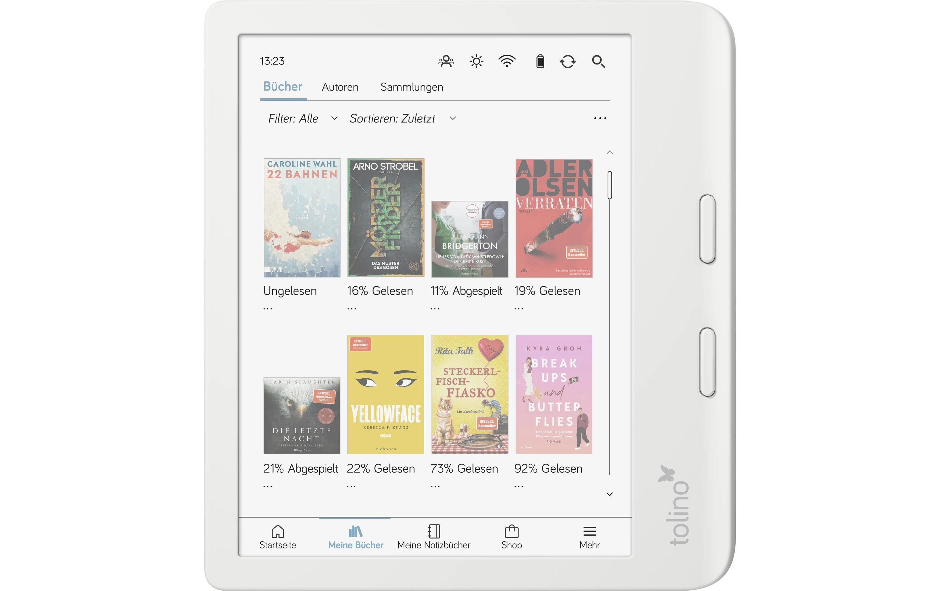 Tolino eReader vision color weiss 7 Zoll E Ink Kaleido 3, 32GB, 2.050 mAh