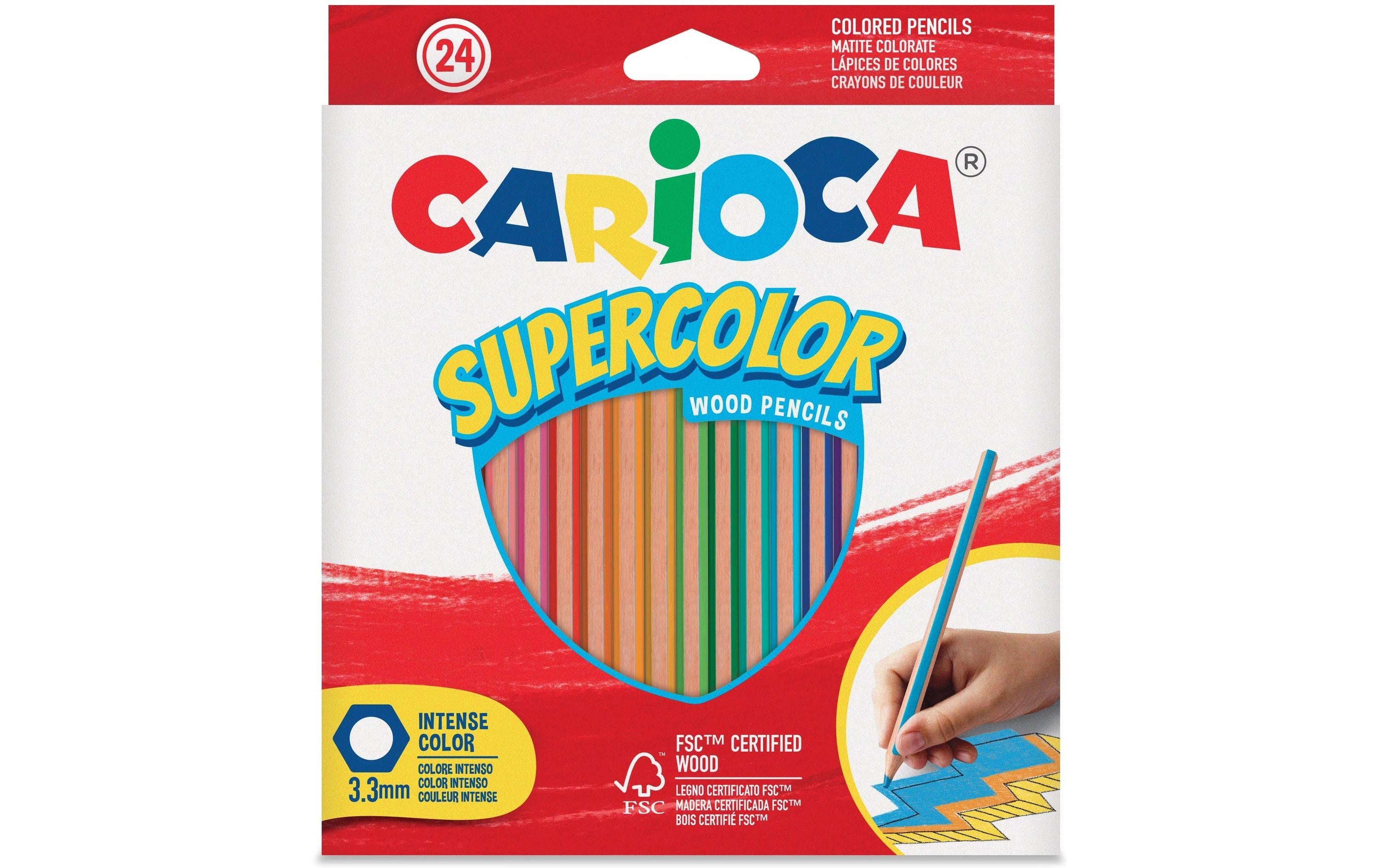 Carioca Farbstift Supercolor 24 Stück, FSC-Holz