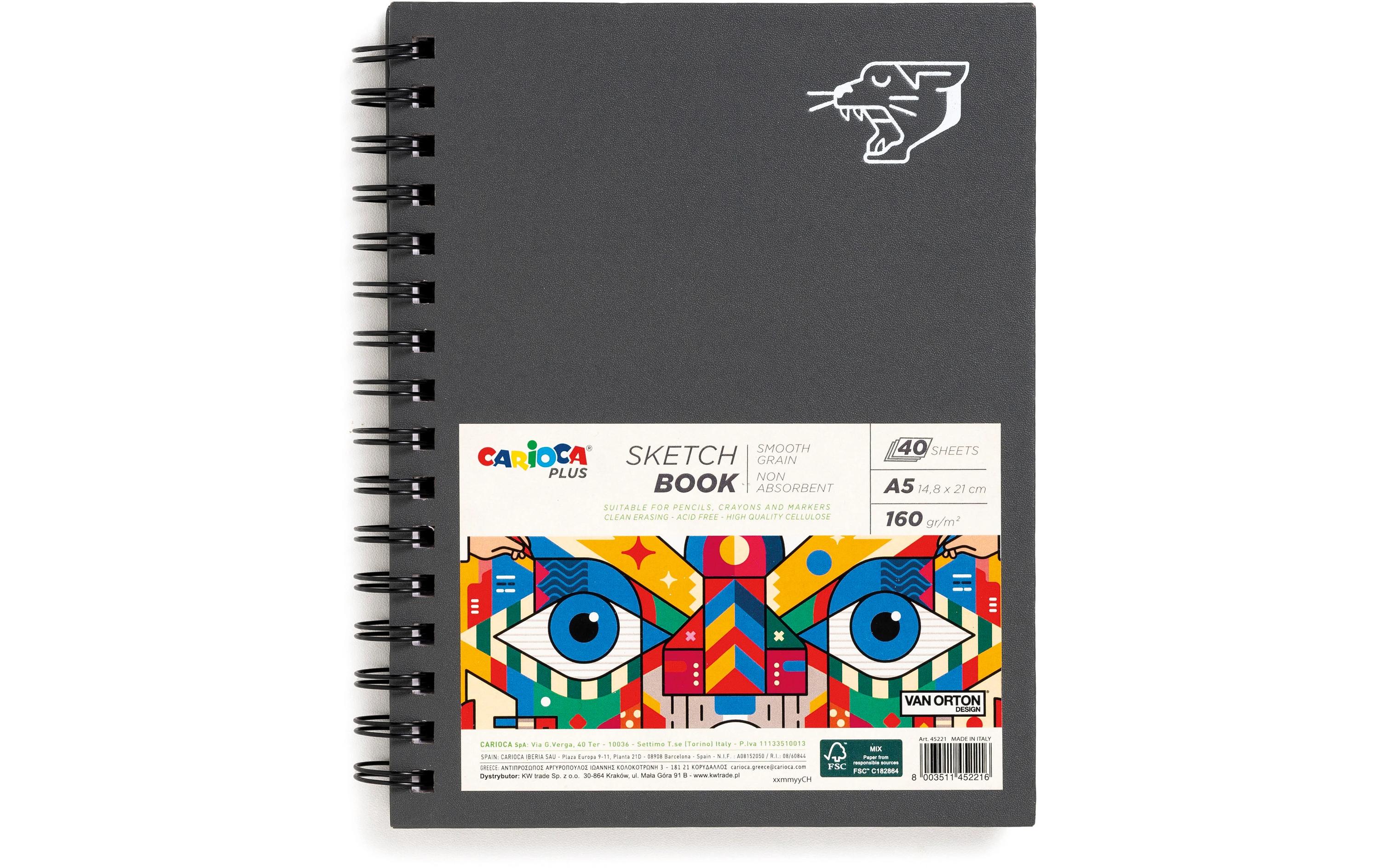 Carioca Sketchbook Plus A5 40 Blatt, 160gr