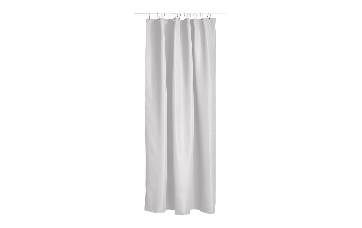 Zone Duschvorhang Lux 180x200 cm, Hellgrau 200x180cm (LxB), Polyester