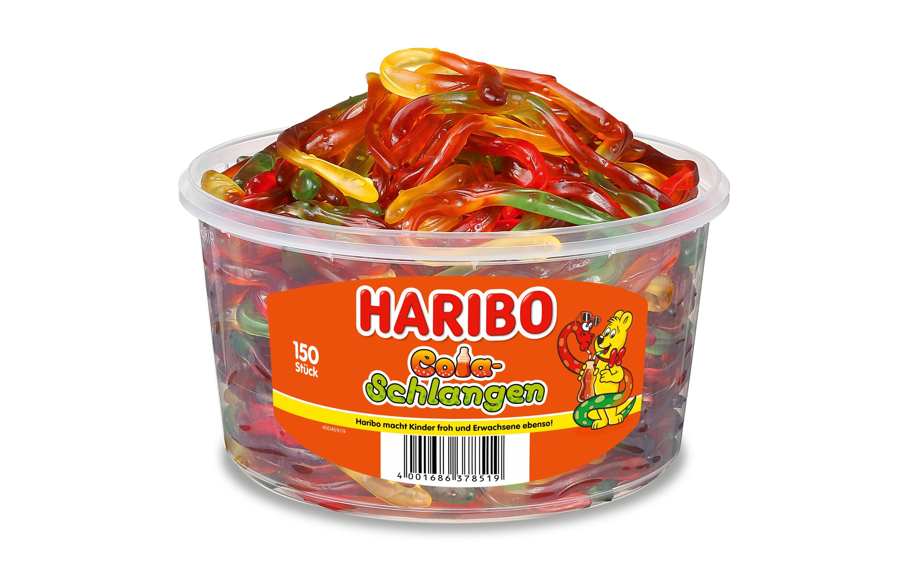 Haribo Cola Schlangen Dose 150 Stück