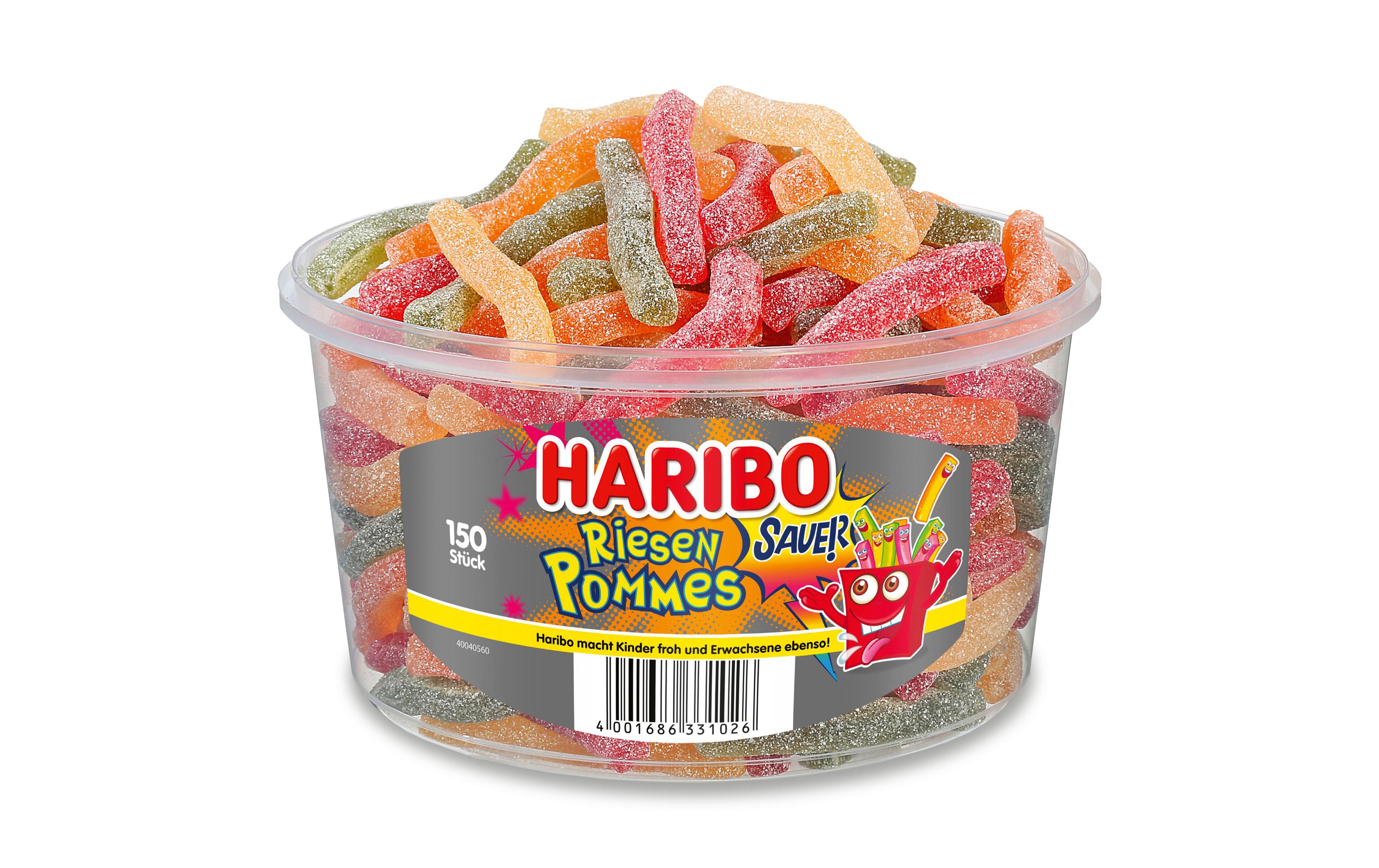 Haribo Riesen Pommes Dose 150 Stück
