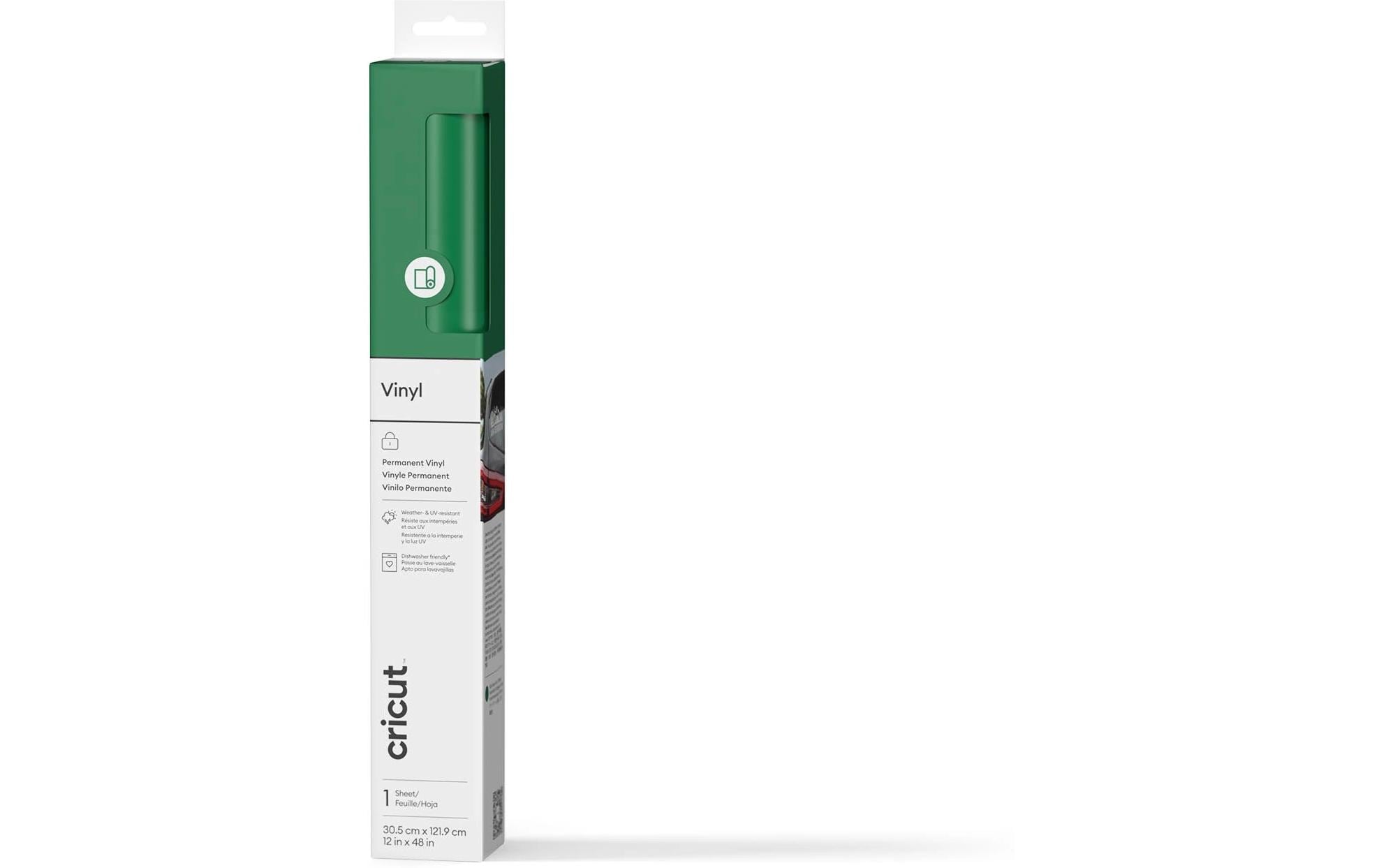 Cricut Vinylfolie Premium permanent haftend 1 Rolle à 30.5 x 122 cm, grün