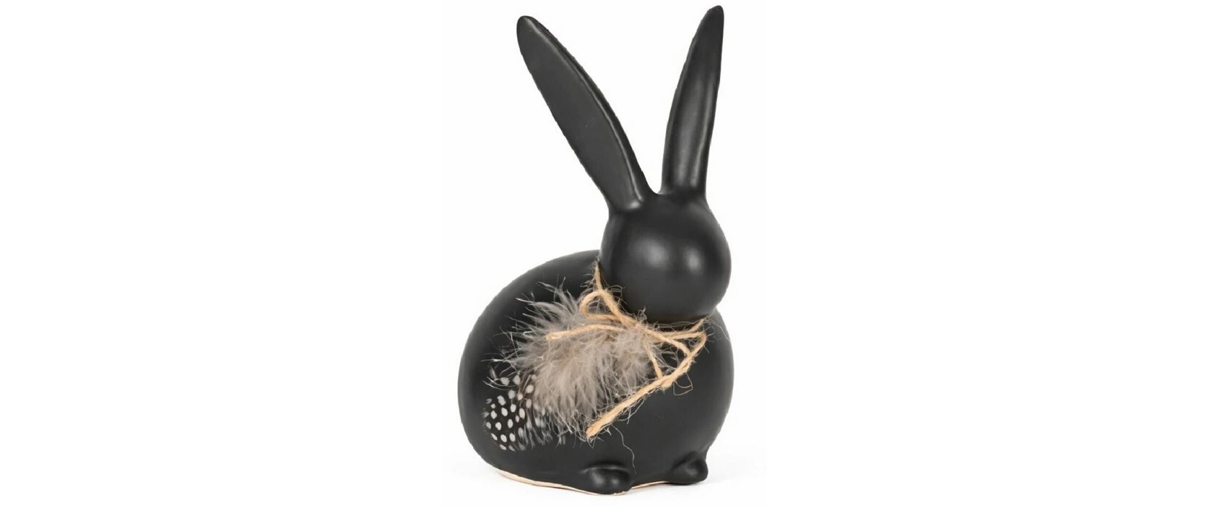 Chalet Hase Tinte L 12x8x18cm schwarz