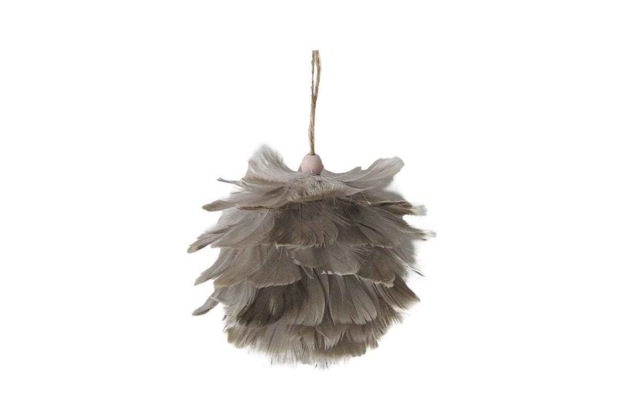 Chalet Aufhänger Federball 12cm braun/grau