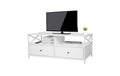 relaxdays TV-Möbel mit 2 Fächer MDF, China, Weiss