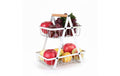relaxdays Obst Etagere 2 Etagen Weiss