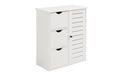 relaxdays Badezimmerschrank mit 3 Schubl. MDF, China, Weiss