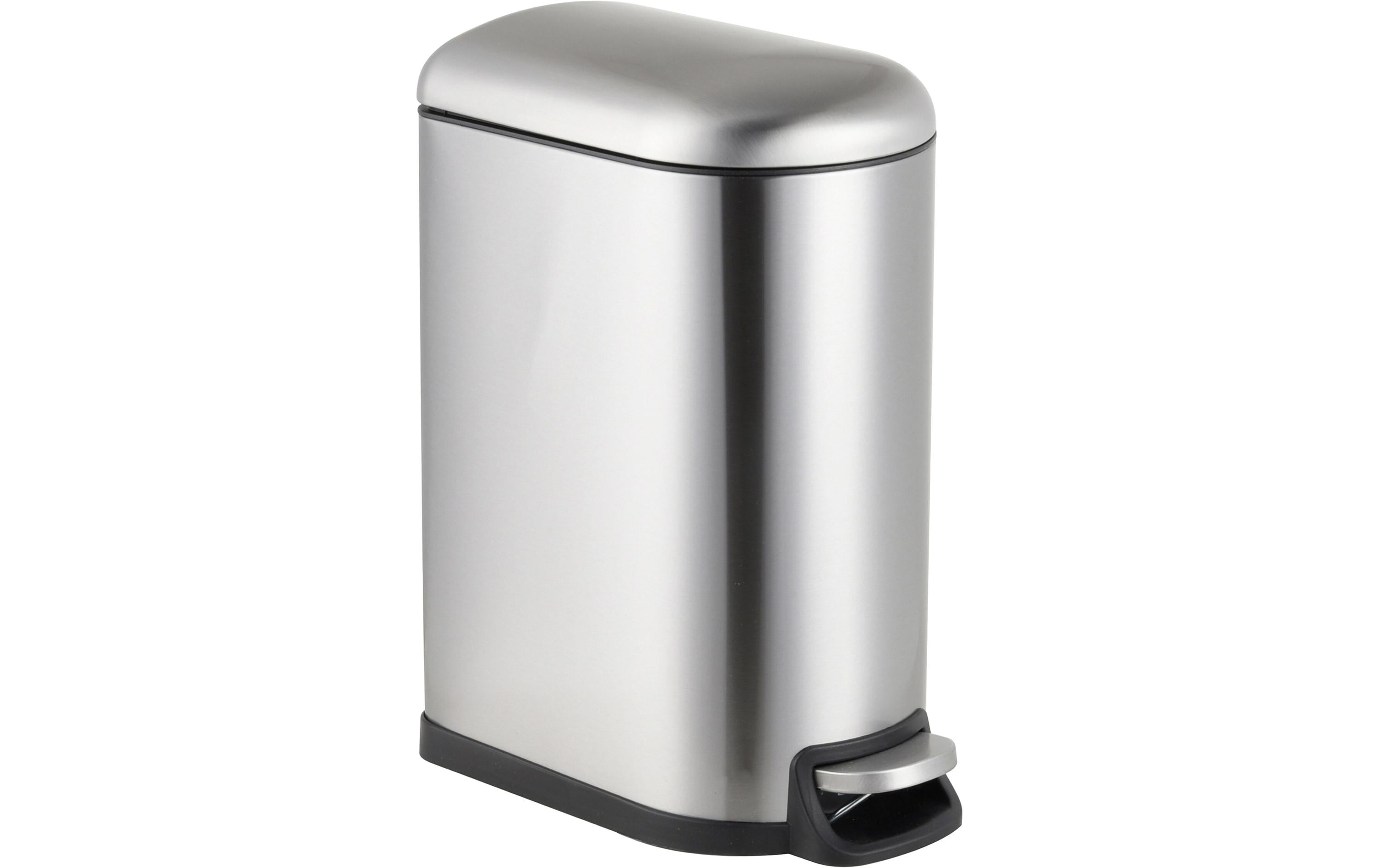 relaxdays Treteimer 10 Liter Silber