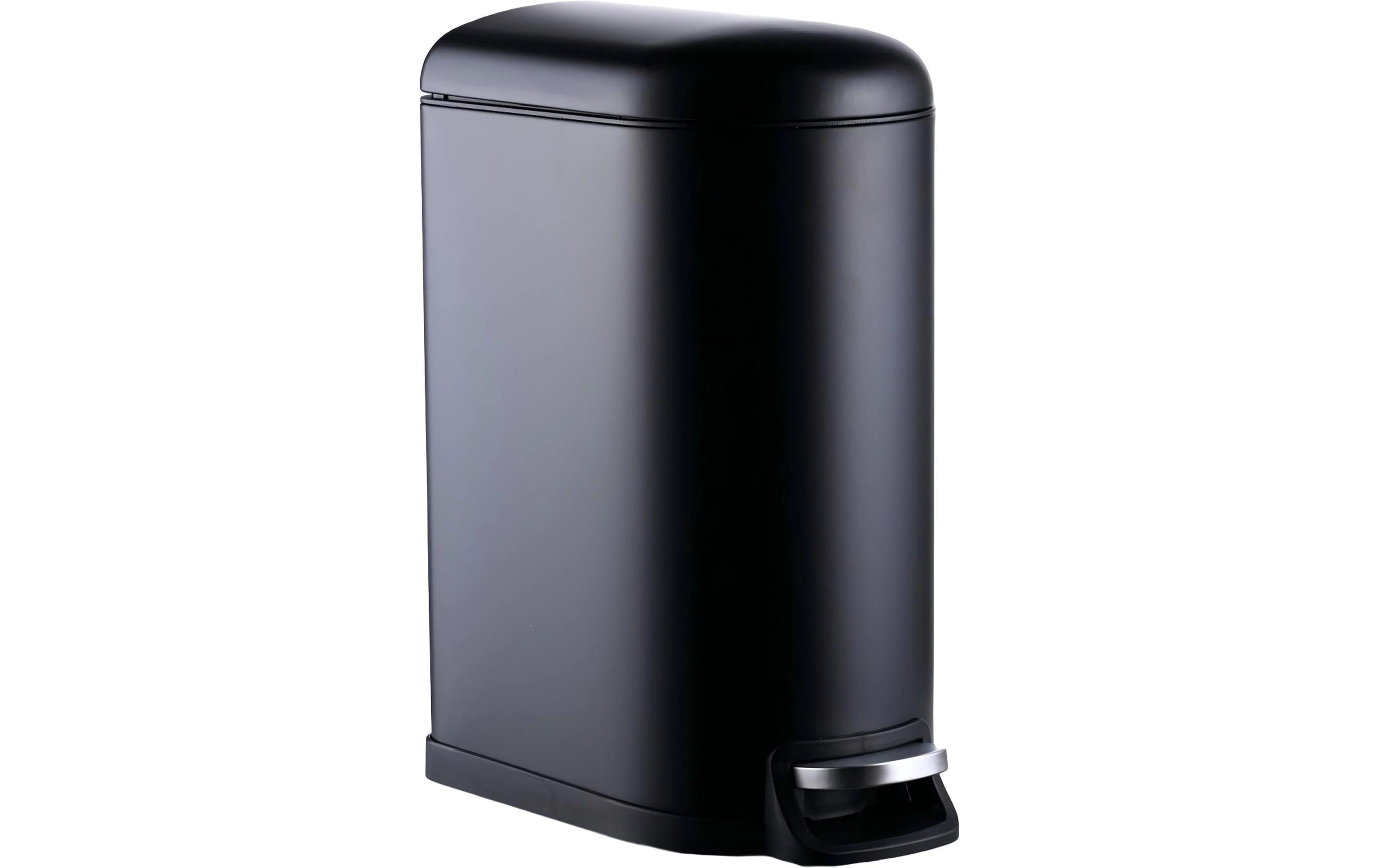 relaxdays Treteimer 10 Liter Schwarz