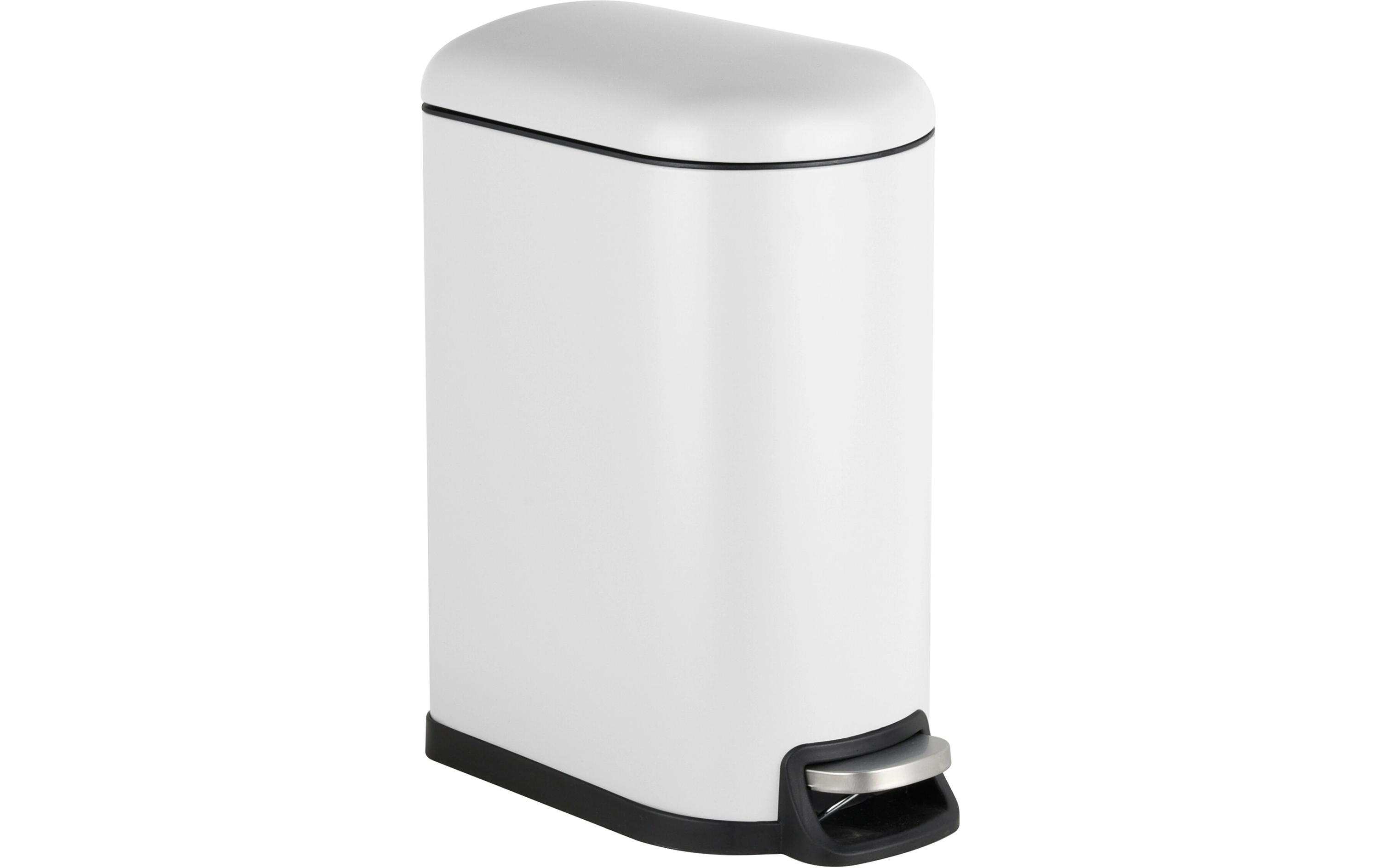 relaxdays Treteimer 10 Liter Weiss
