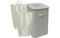 relaxdays PET Sammelbehälter 100 Liter Beige