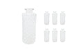relaxdays Vasen im 6er Set Transparent