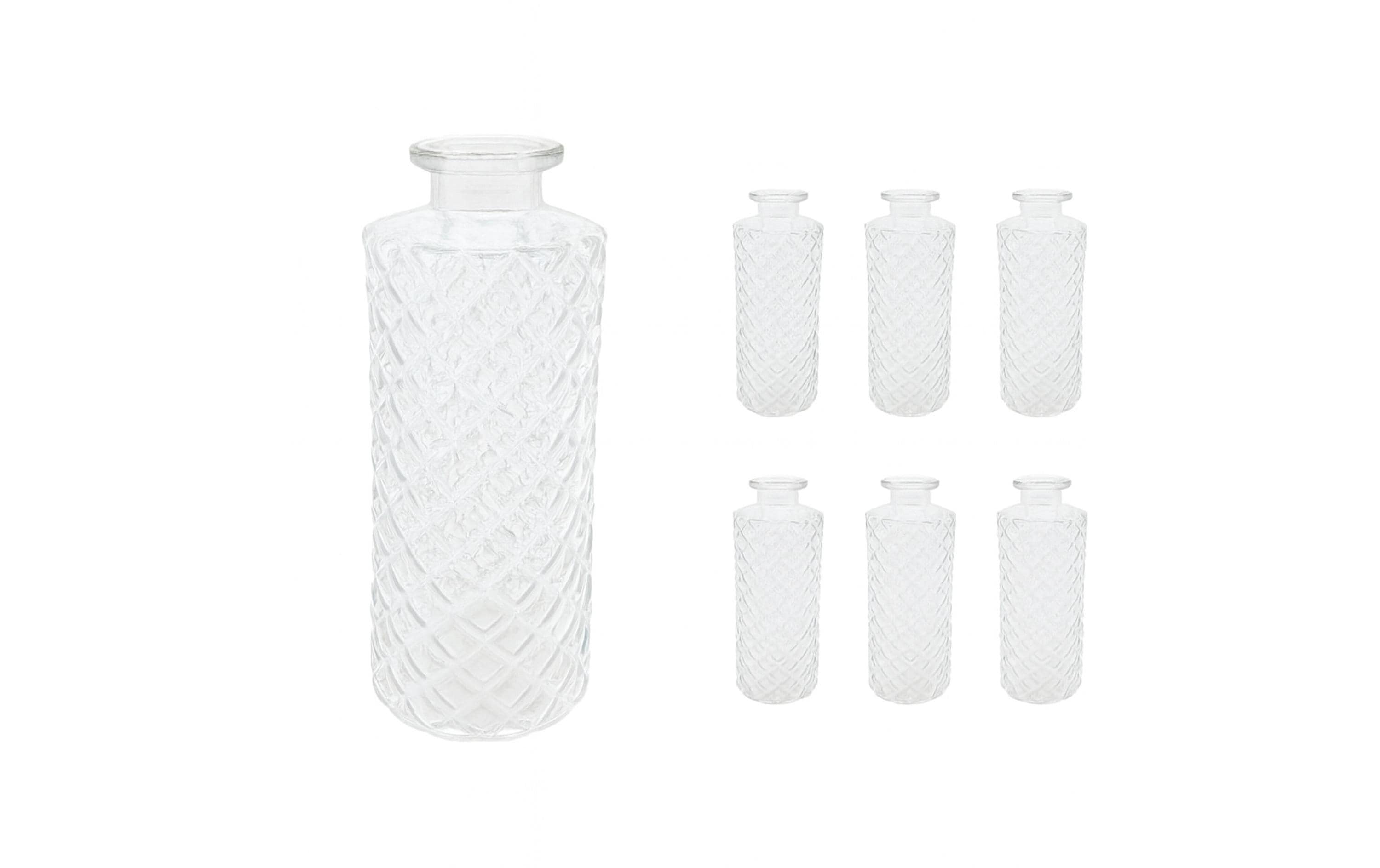 relaxdays Vasen im 6er Set Transparent