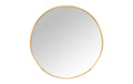 relaxdays Spiegel rund 70 cm Gold