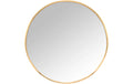 relaxdays Spiegel rund 50 cm Gold