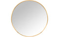 relaxdays Spiegel rund 40 cm Gold