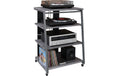 relaxdays Hifi Rack mit 4 Ablagen MDF, China, Grau