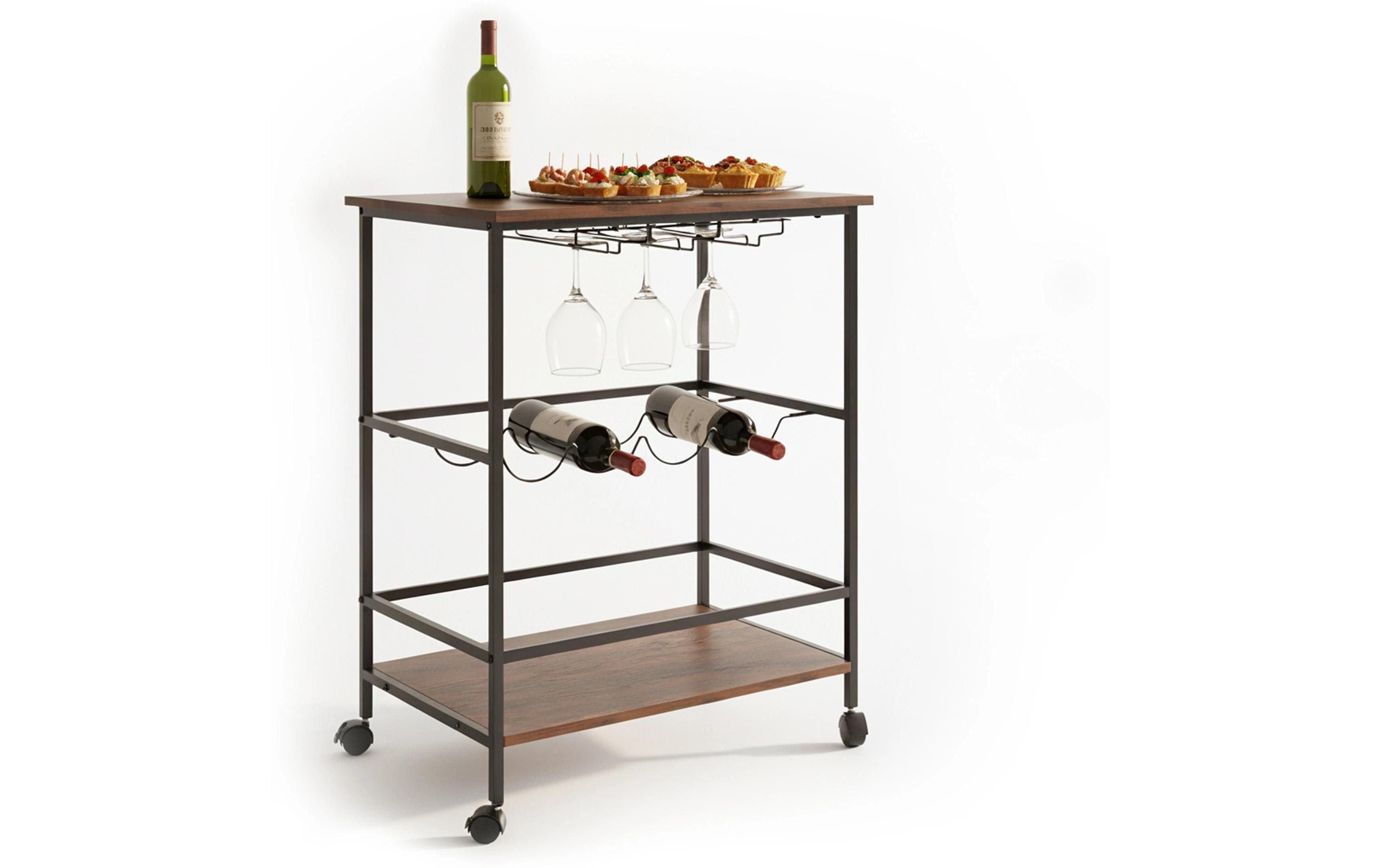 relaxdays Servierwagen für Wein MDF, China