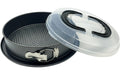 relaxdays Springform mit Deckel 26 cm, Carbonstahl