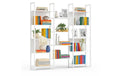 relaxdays Bücherregal Industrial 14 Abl. MDF, China, Weiss