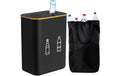 relaxdays PET Sammelbehälter 160 Liter Schwarz