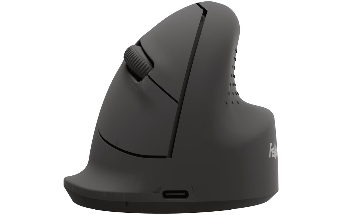 Fellowes Breyta Vertikalmaus, schwarz Medium für Rechtshänder