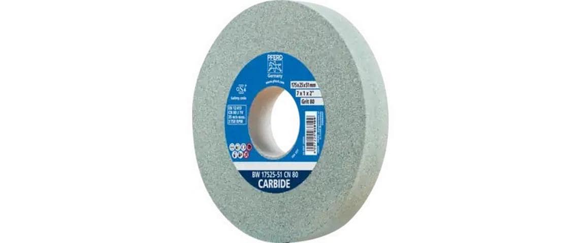 Schleifbockscheibe Ø175x25mm Bohrung-Ø 51mm SiC80