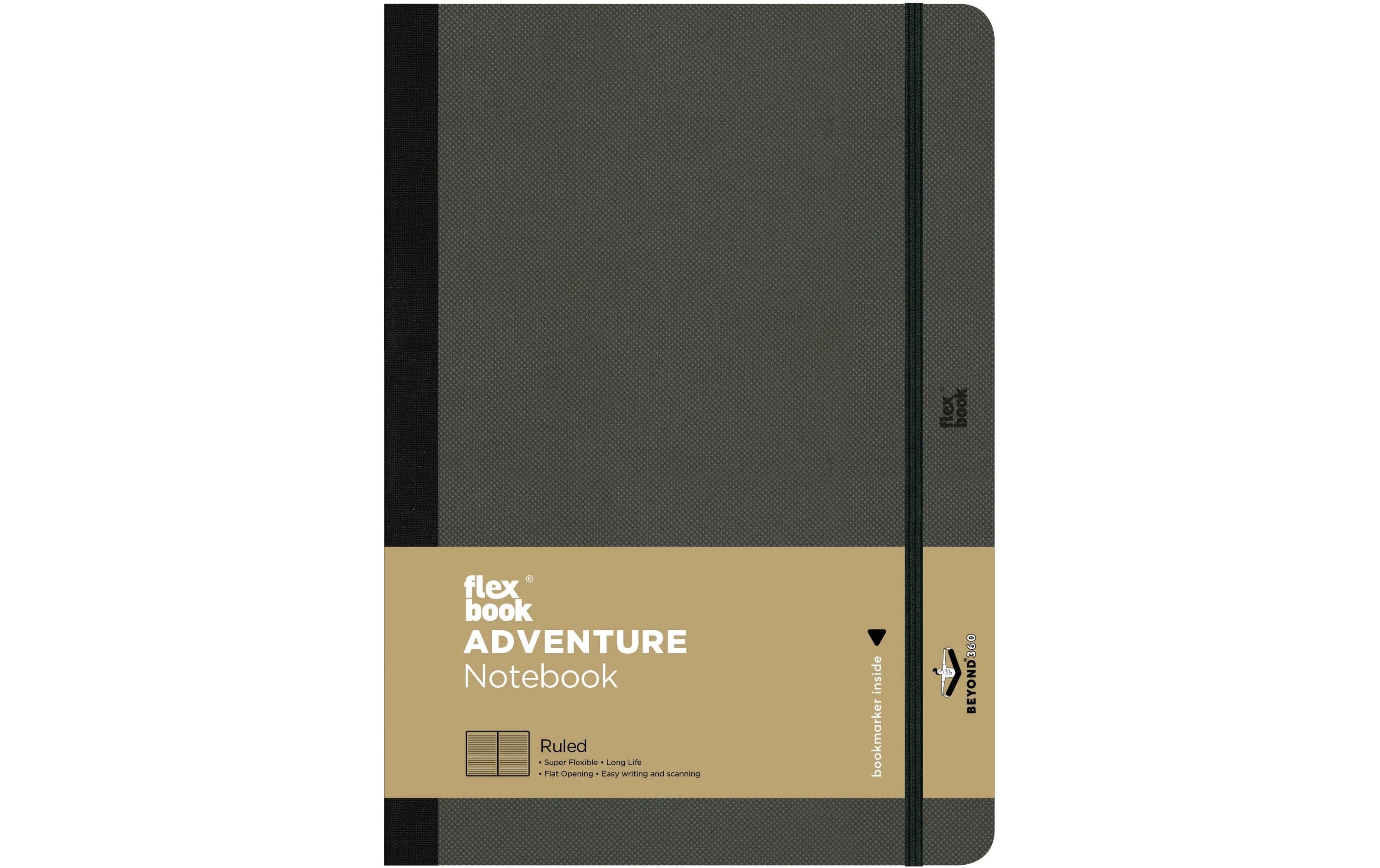 Flexbook Adventure Notebook liniert 17x24cm, off-black