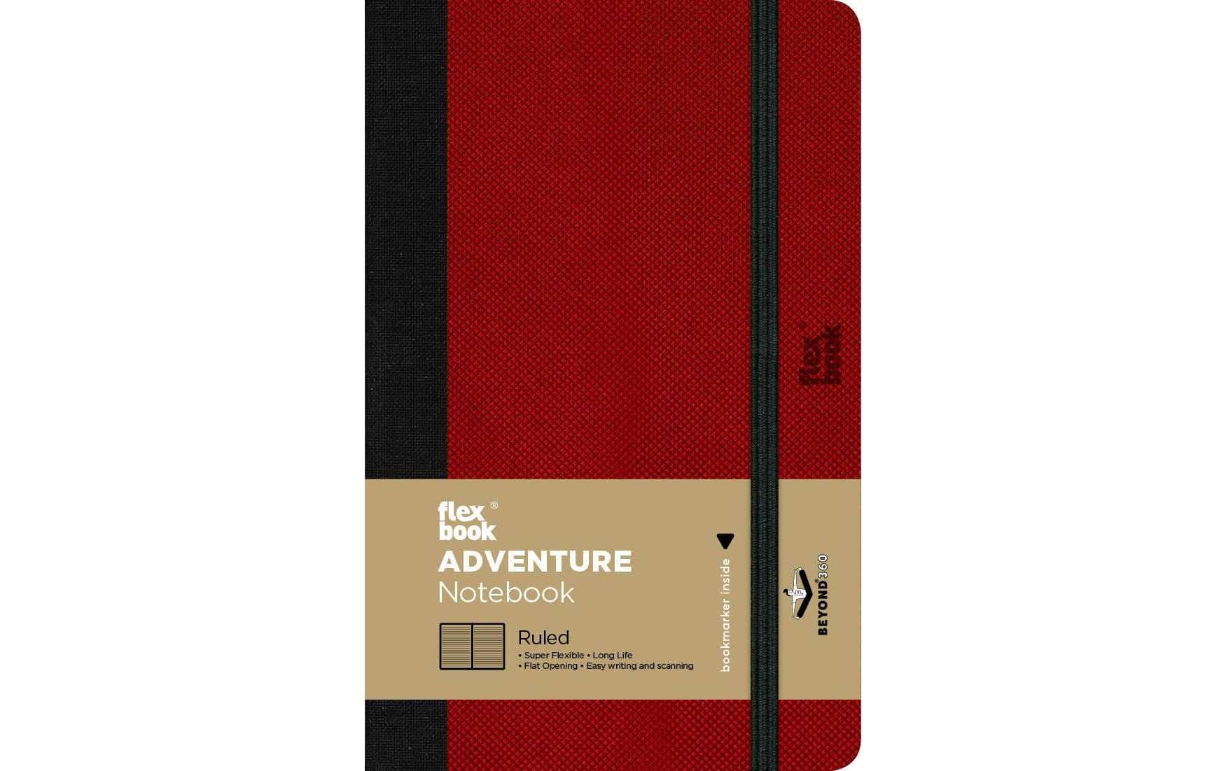 Flexbook Adventure Notebook liniert 9x14cm, red
