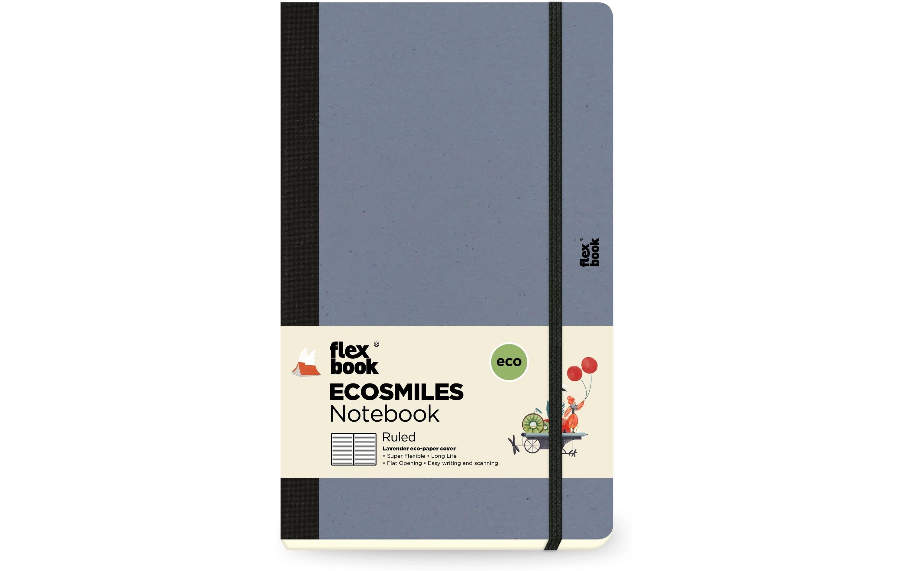 Flexbook Ecosmiles Notebook liniert 13x21cm, lavender