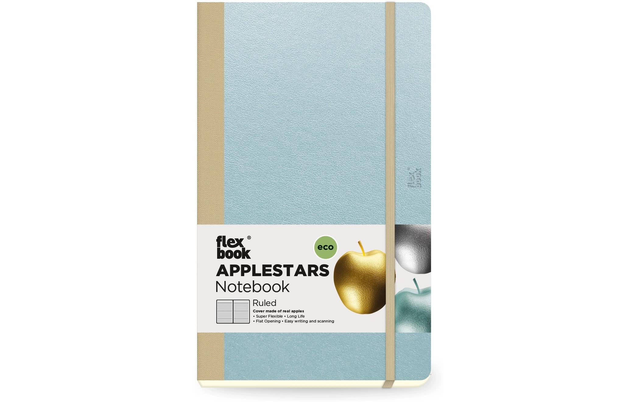 Flexbook Applestars Notebook liniert 13x21cm, arctic blau