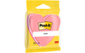 3M Post-it,Haftnotizen, Herz-förmig Neon 3-farbig, 76x76mm