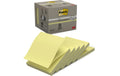 Post-it Haftnotizen Z-Notes Recycling 76 x 76 mm, gelb, Paket à 6 Block