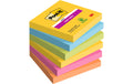 3M Post-it Super Sticky Rio 6 Blöcke à 90 Blatt , 76 x 76 mm