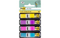 3M Post-it Index schmal, 4x35 Tabs neon-geilb, -violett, -pink, -blau