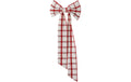 Bloomingville Schlaufe Ruby, Rot-Weiss Baumwolle, 53x25 cm (LxB)