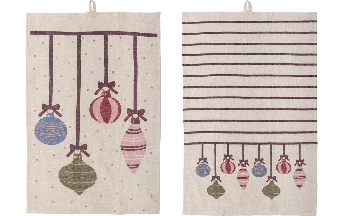 Bloomingville Küchentuch Ornamentia,2er Set 71x45 cm (LxB), Baumwolle
