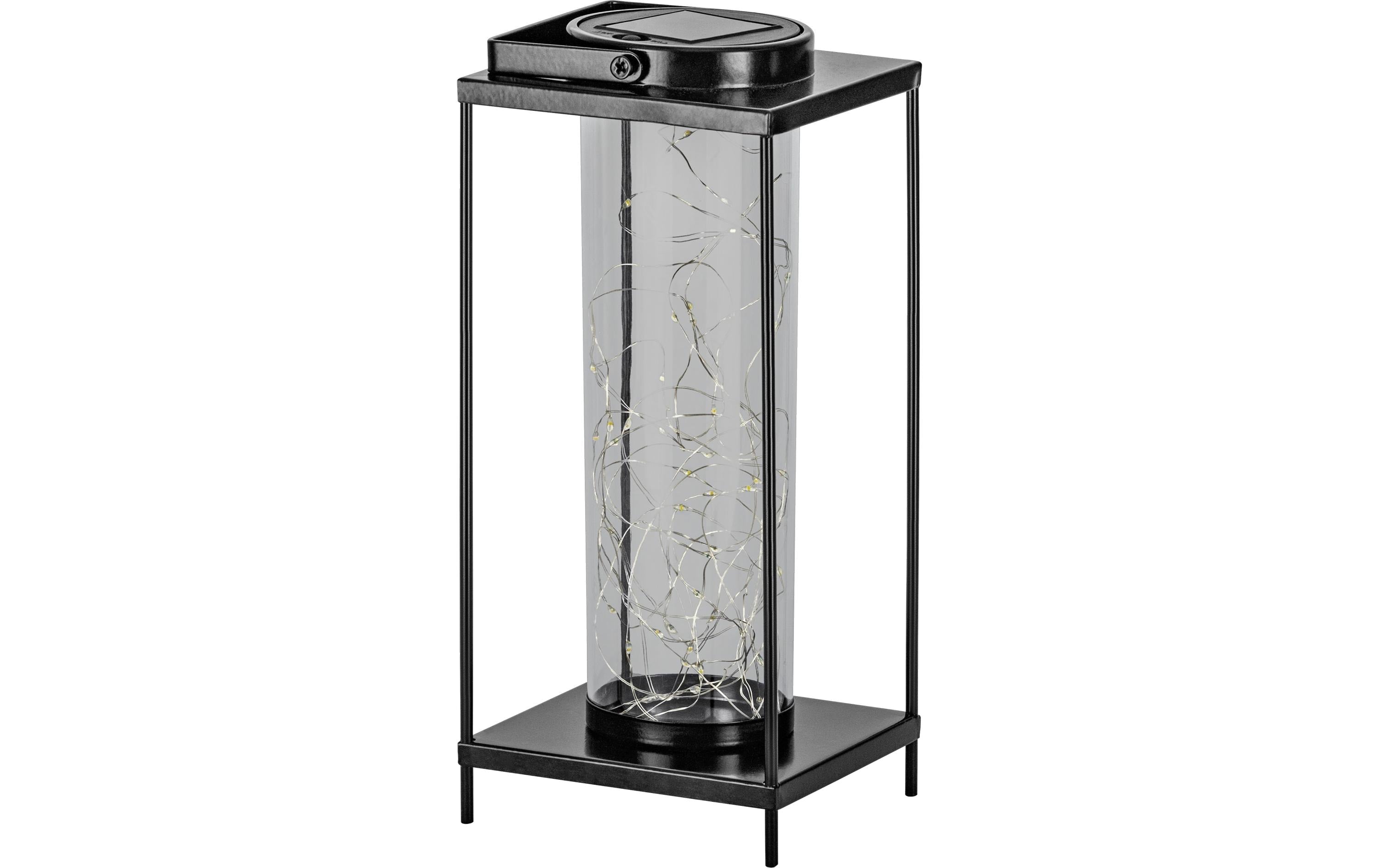 EGLO SOLAR SOLAR-LED LATERNE SCHWARZ TRANSPARENT