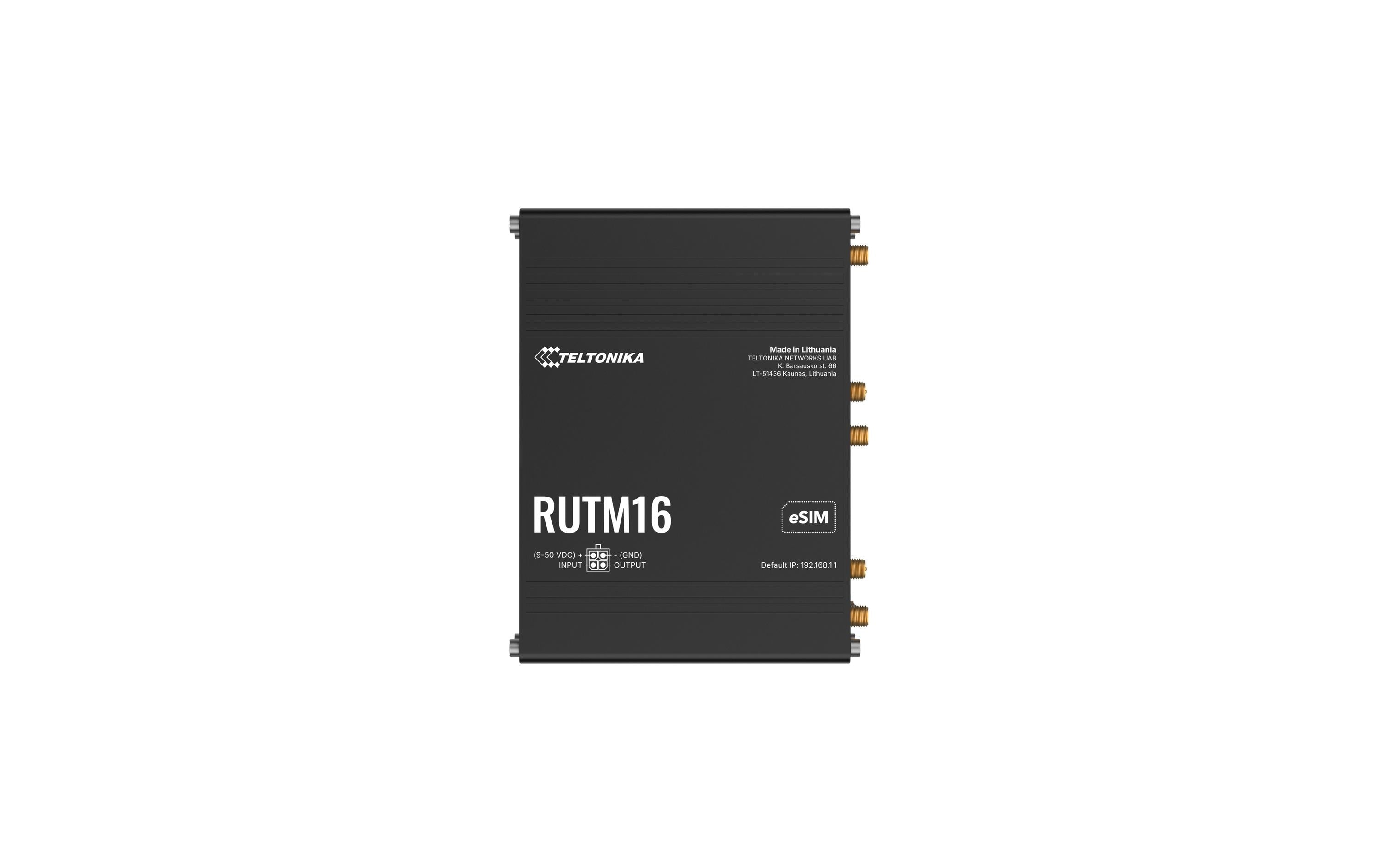 Teltonika LTE Industrierouter RUTM16 Global Cat.6 LTE, 4xGE, WiFi-5,  eSIM, Dual-Sim