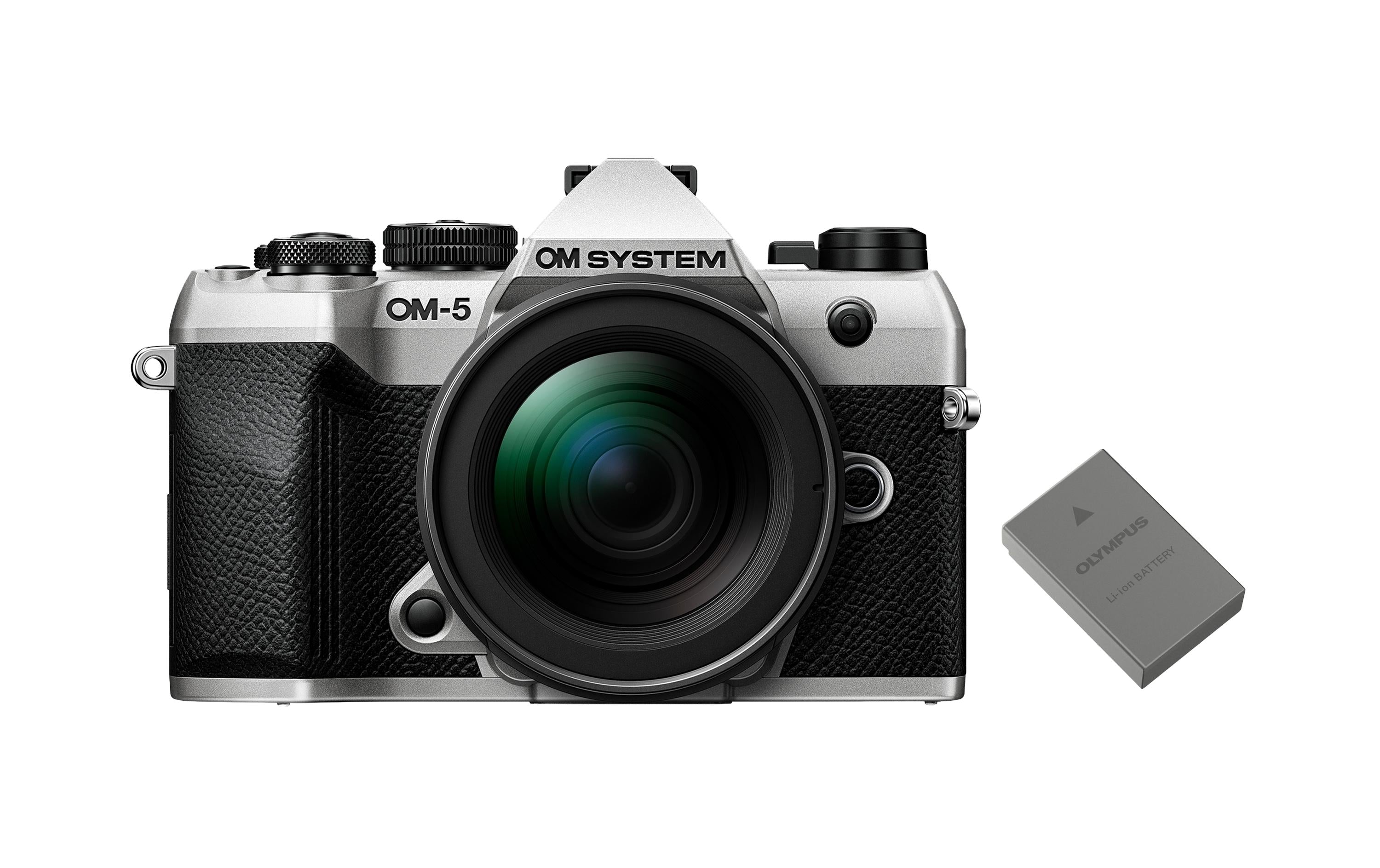 OM System OM-5 II Camera Kit Silver 12-45 inkl. Akku