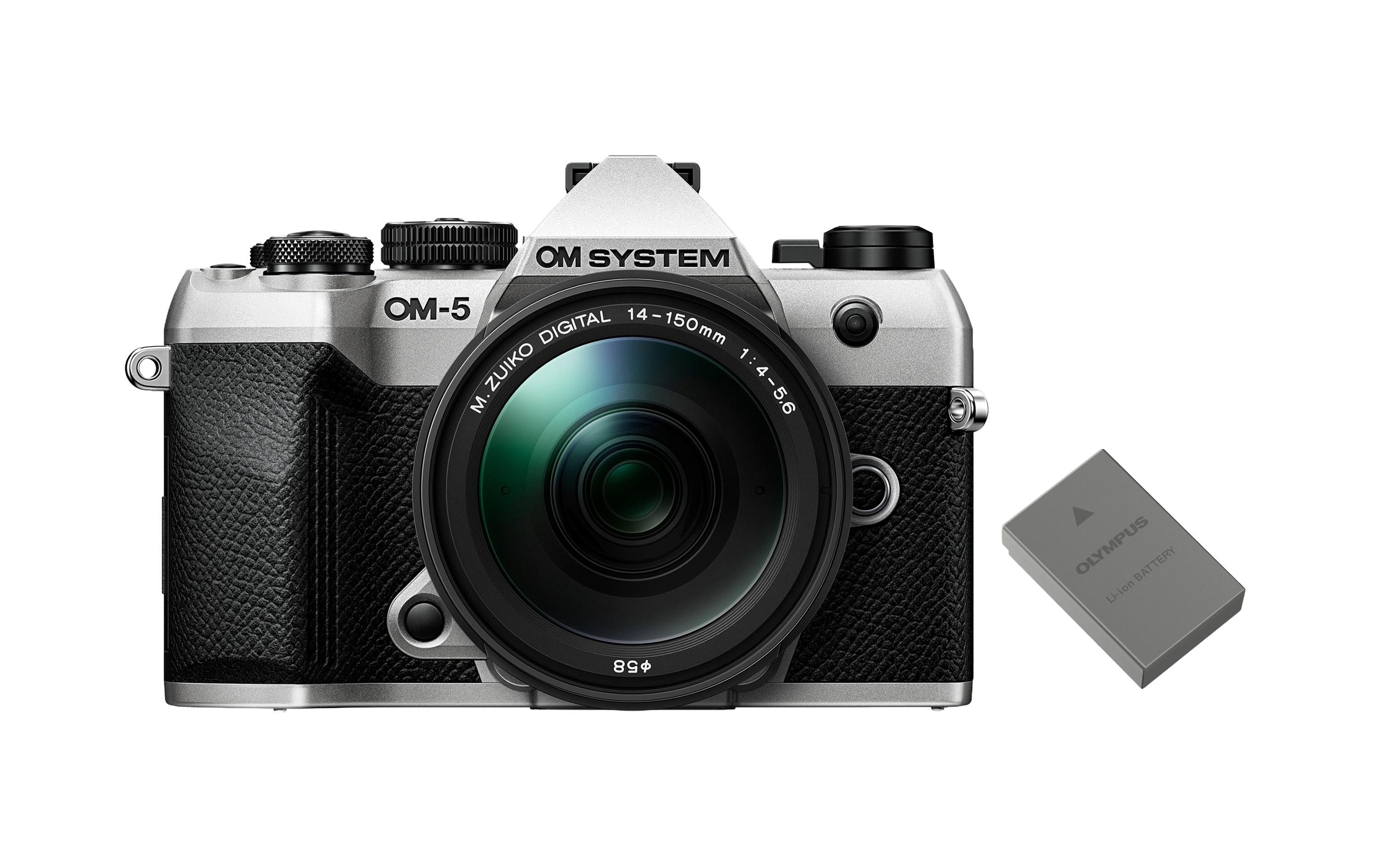 OM System OM-5 Camera Kit Silver 14-150 inkl. Akku