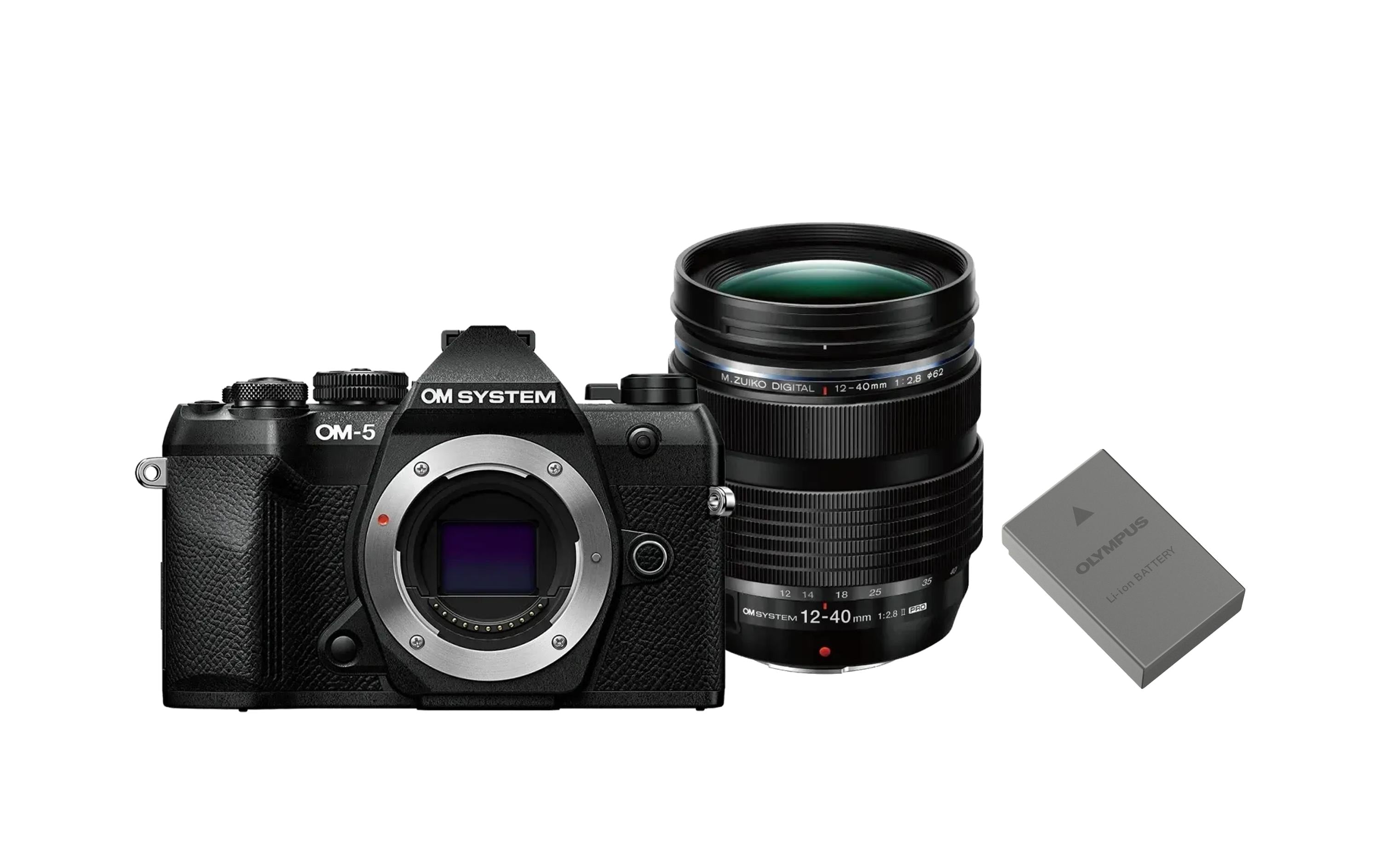 OM System OM-5 Mark II Black 12-40mm inkl. Akku