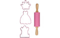 Wilton Ausstechform Backset Prinzessin 4-teilig