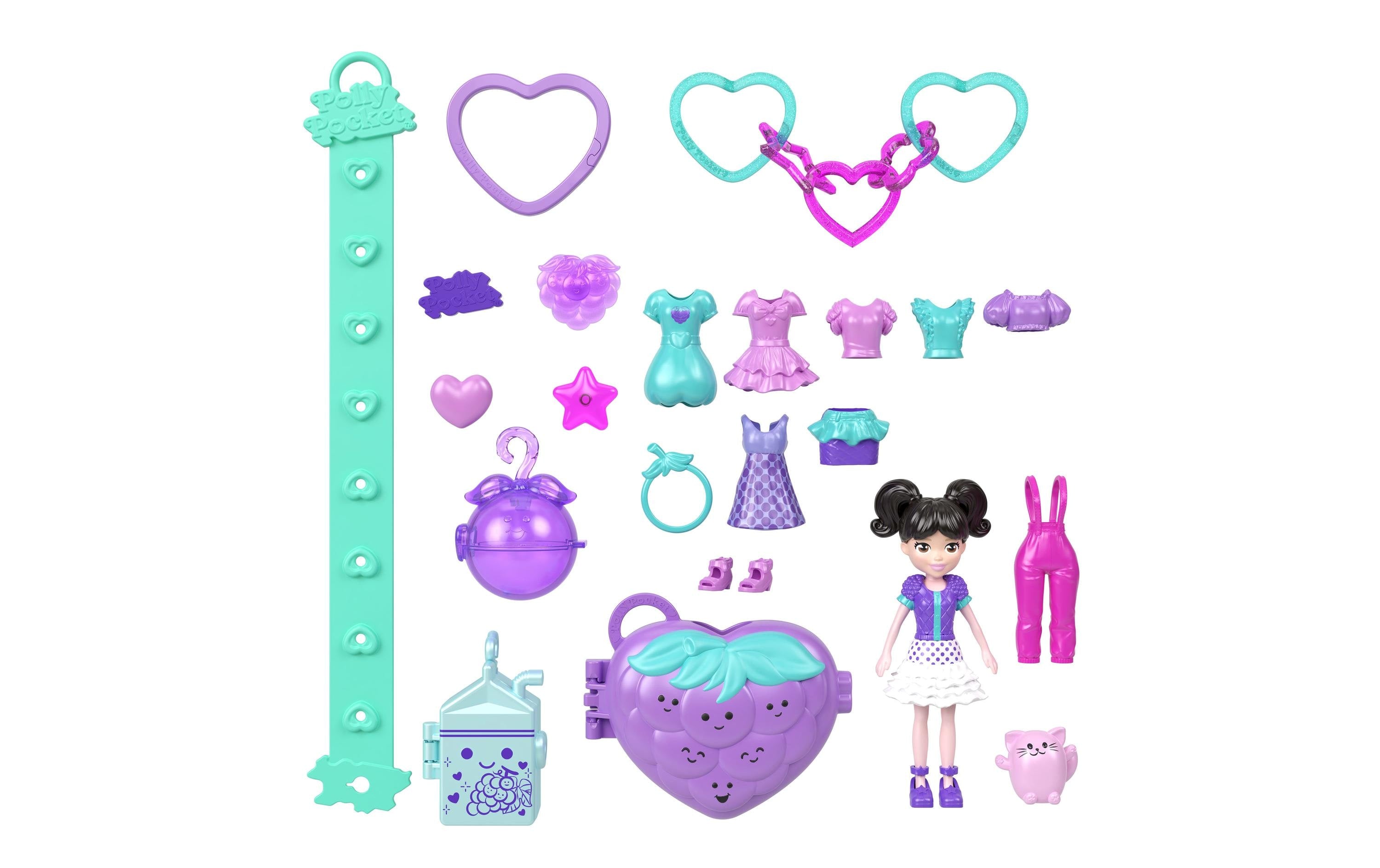 Polly Pocket Anhänger und Armbrand Assortiert