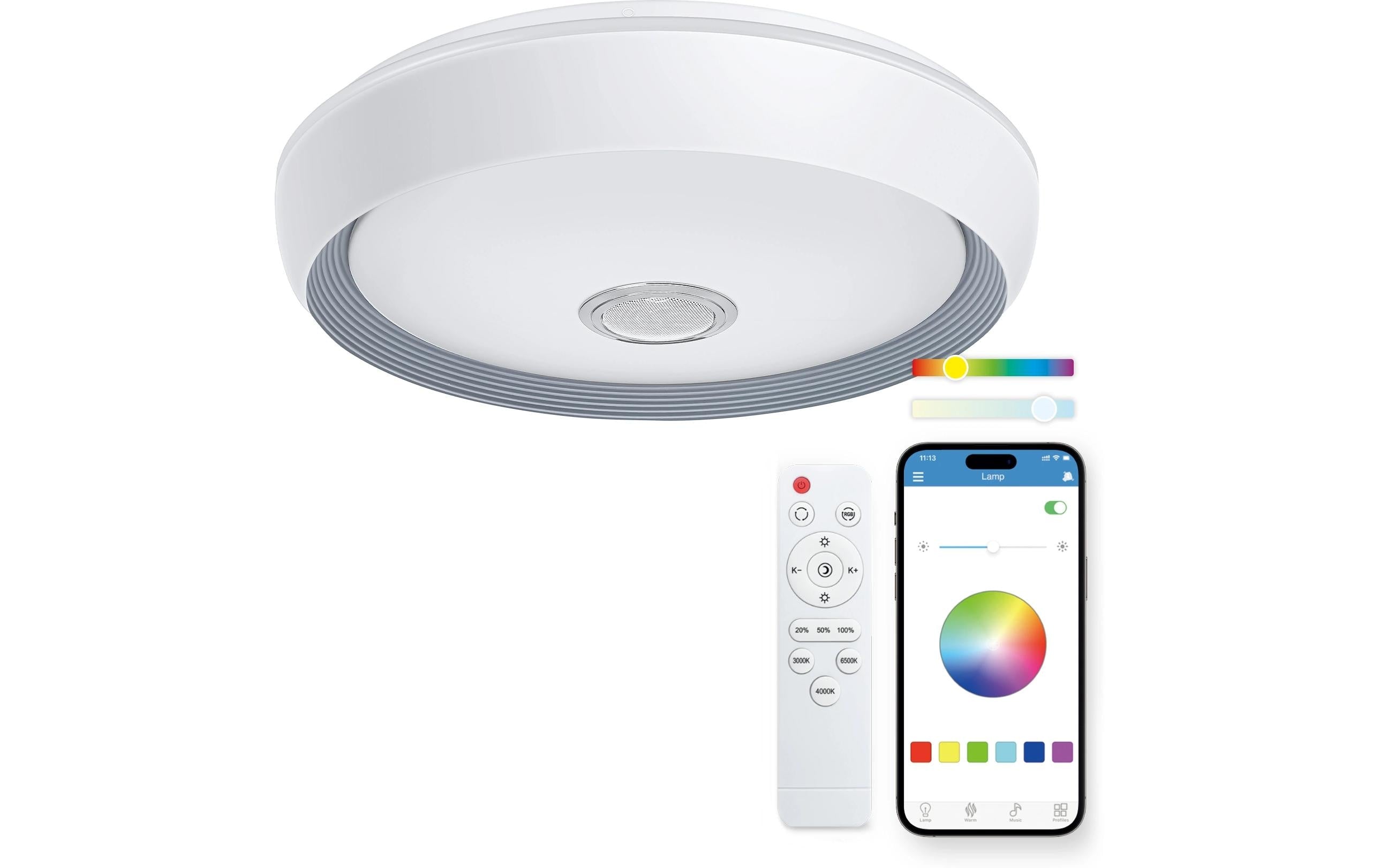 KSIX Glory SmartLED RGB+CCT, 47 cm diameter, 6.200lm