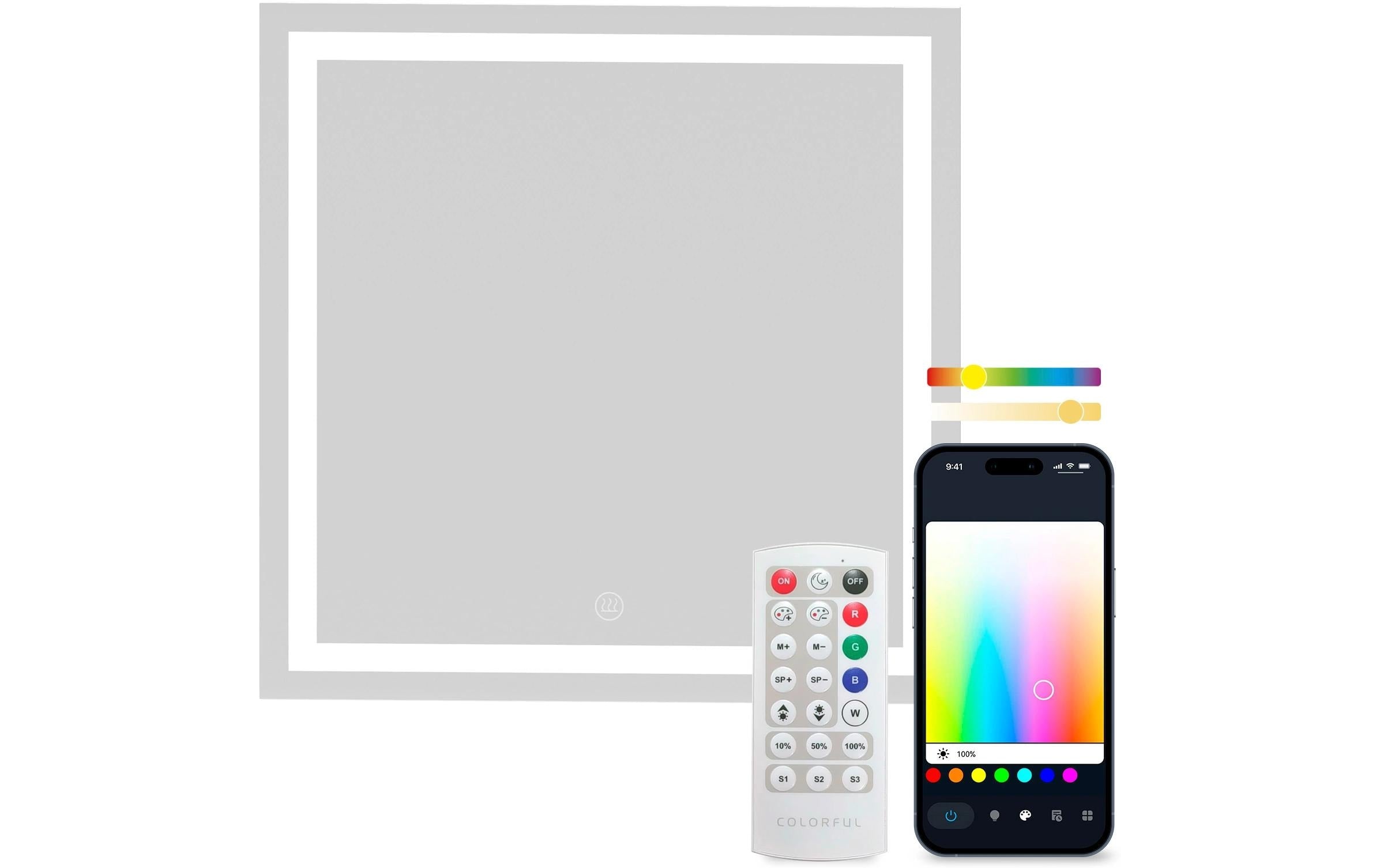 KSIX Aqua Smart Mirror 1,300 lm, 36 W, Tuya