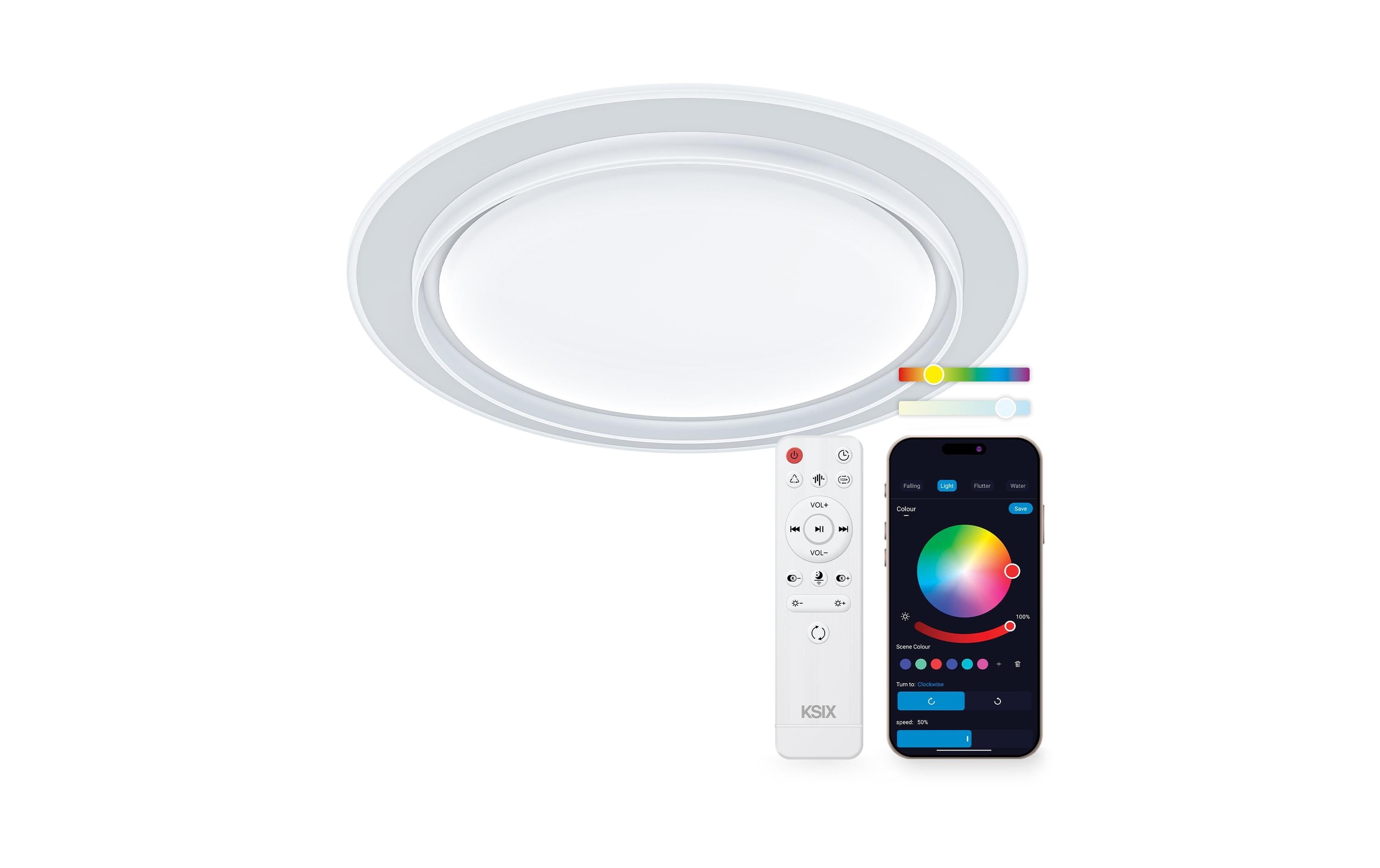 KSIX SmartLED Ceiling Light Sfera 4500 lm, 34.9W, Tuya